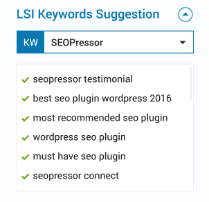 seopressor lsi keyword suggestion