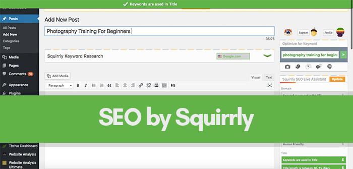 Squirrly seo plugin