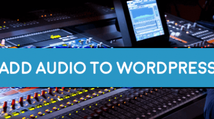 add audio to wordpress
