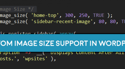 add custom image size support in wordpress media uploader