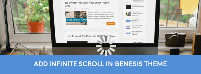 add infinite scroll in genesis theme