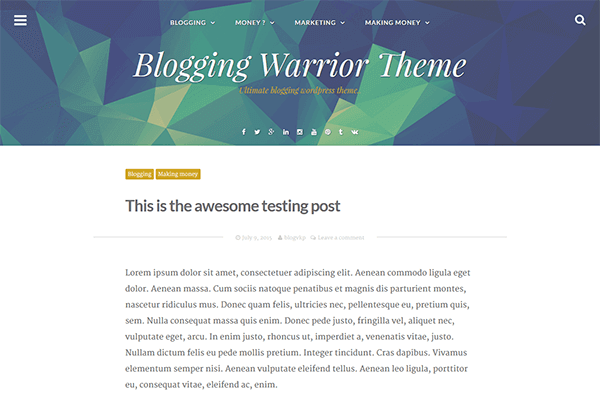 blogging-warrior-theme