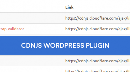 cdnjs wordpress plugin