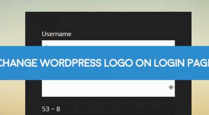 change wordpress logo on login page