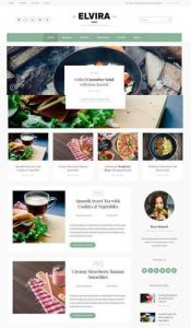elvira food blogging theme