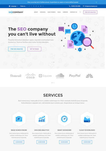 cheap wordpress theme for seo companies