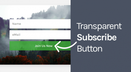 tutorial to make subscribe button transparent with html and css