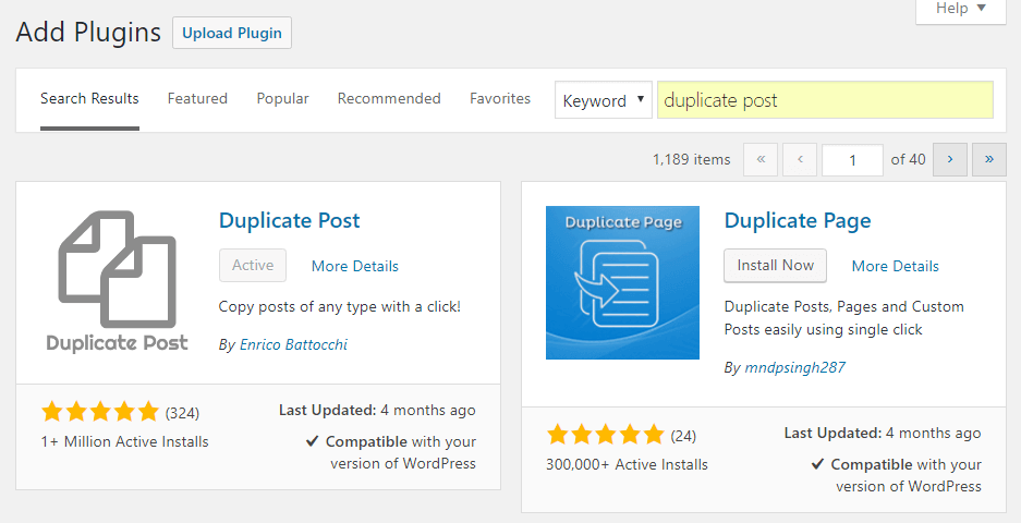 how to install duplicate post plugin