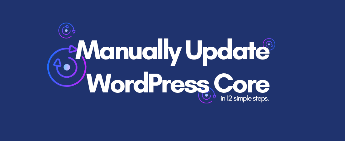 steps to manually update wordpress core