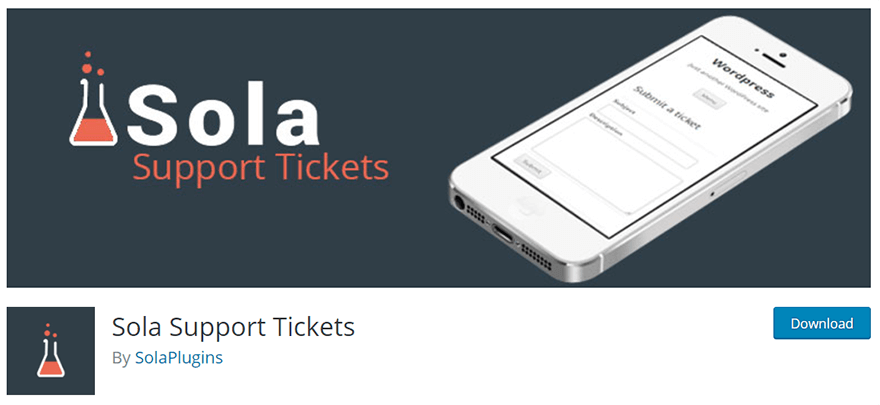 Sola Support Tickets