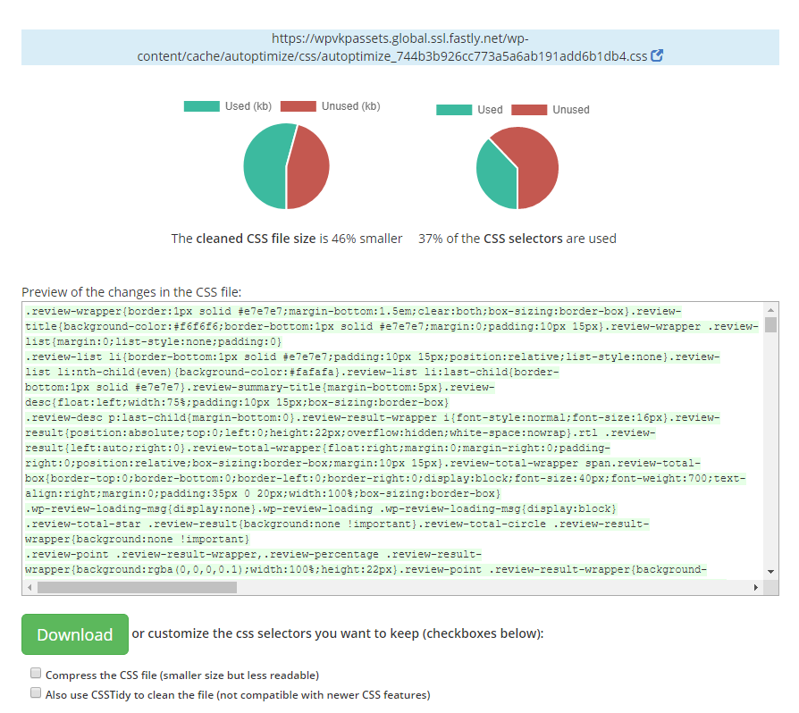 scan results